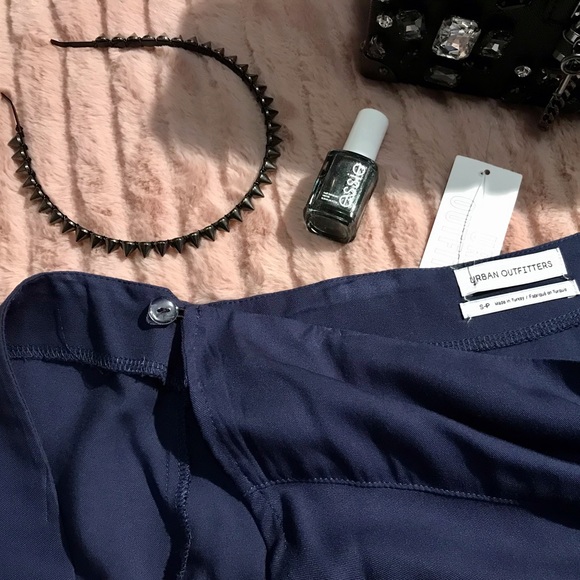 SMALL UO BLUE MINI WRAP SKIRT - Picture 9 of 12